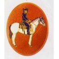 Western Rider Cloisonne Medallion Bolo Tie